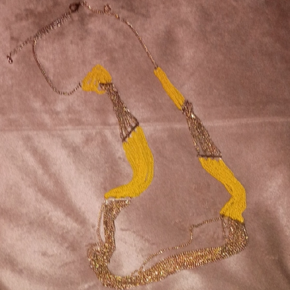Elegant Yellow and Silver Necklace
